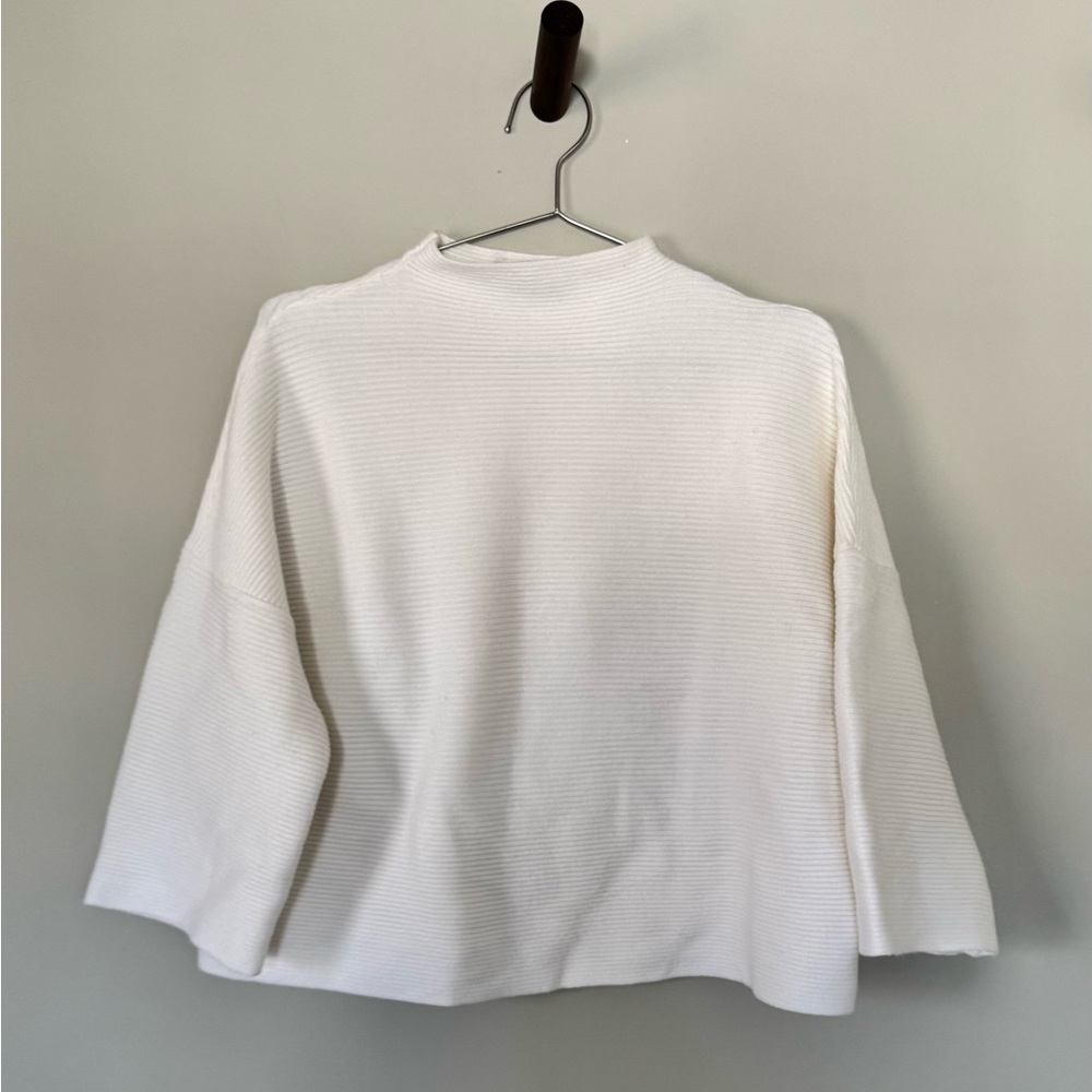Modern Citizen Candice Swing Ribbed Sweater - Ivory
